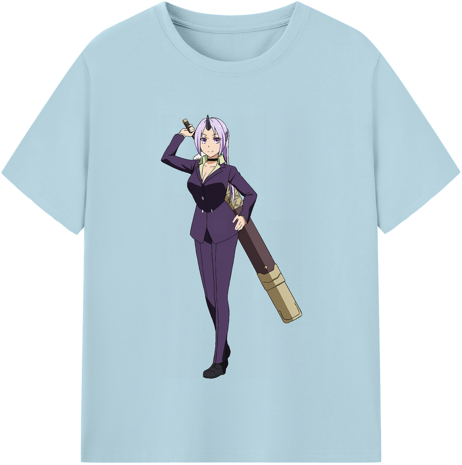 （画像用） 転スラ Regarding Reincarnated to Slime 綿100％半袖Tシャツ（フロントプリント）